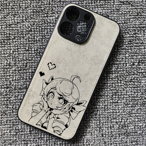 LOL灵罗娃娃格温剪刀妹周边布纹手机壳适用iphone16苹果17华为p70荣耀win小米17红米K90一加15ace6至尊iqoo13