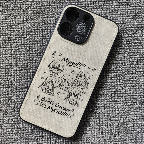 BanG Dream!周边mygo周边布纹手机壳适用iphone16promax苹果17华为mate70荣耀600红米K80小米15一加13vivox90