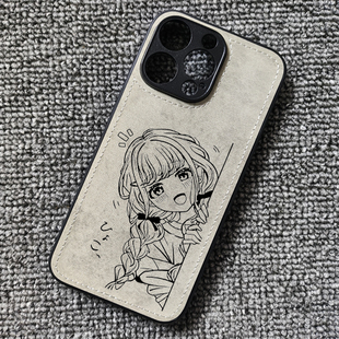 偶像大师 藤田琴音周边布纹手机壳适用iphone17promax苹果16华为mate60荣耀400小米17红米K80一加ace6iqoo15