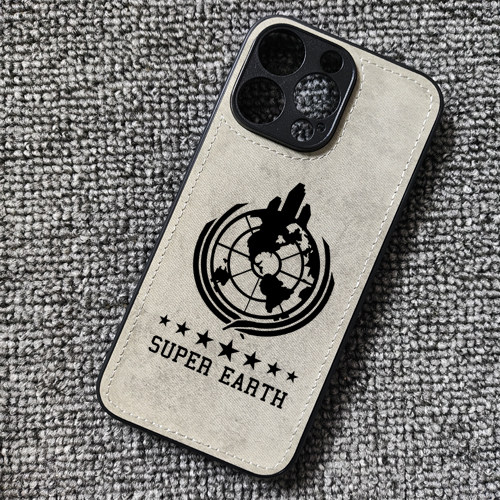 绝地潜兵2超级地球布纹手机壳适用iphone16pro苹果14华为mate70小米15红米K70至尊iqooneo9一加ace3荣耀300