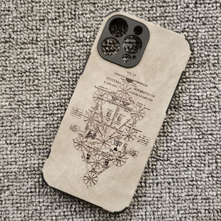 死海文书鹿绒皮手机壳适用eva福音战士iPhone16PROMAX小米13红米K6011华为P60VIVOX90OPPO三星S24