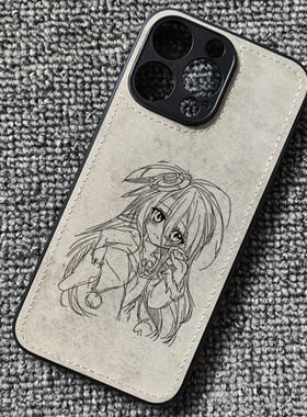 游戏人生周边休比布纹手机壳适用iphone17promax苹果16华为mate70小米15一加ace5红米k80iqooneo10荣耀WINRT