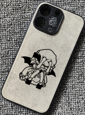 东方Project蕾米莉亚表情布纹手机壳适用iphone16苹果15华为P70荣耀300小米14红米K80一加ace3prooppofindx8