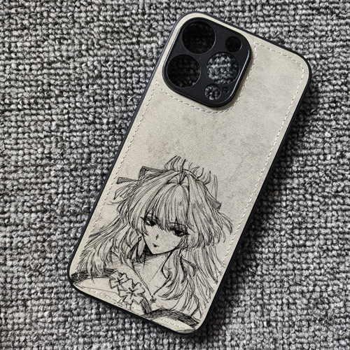 鸣潮绯雪游戏周边布纹手机壳适用iphone16pro苹果17华为mate60小米15红米K90至尊iqoo15ultra一加13荣耀WINRT