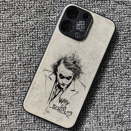 小丑joker动漫电影周边布纹手机壳适用iphone17promax苹果16华为p70荣耀90红米K80小米14vivoiqoo13findx8
