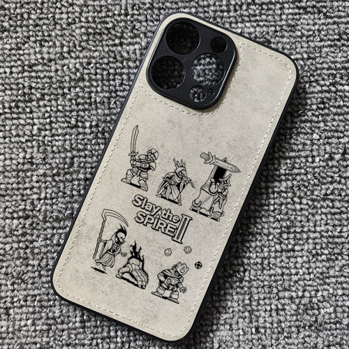 线稿杀戮尖塔2游戏周边布纹手机壳适用iphone17pro苹果华为mate60pro荣耀winRT小米17红米K90一加15iqooneo11