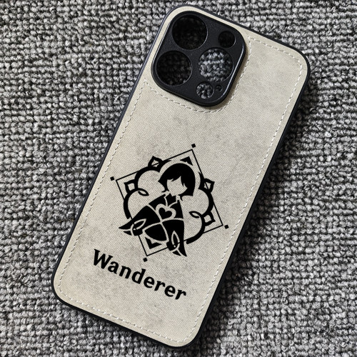 原神流浪者散兵周边布纹手机壳适用iphone17promax苹果16pro华为mate60pro小米17红米K80至尊iqoo15一加ace6