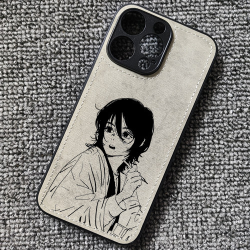 LookBack暮然回首京本动漫线稿周边布纹手机壳适用iphone16pro苹果15华为P70荣耀小米14红米K80一加IQOONEO9