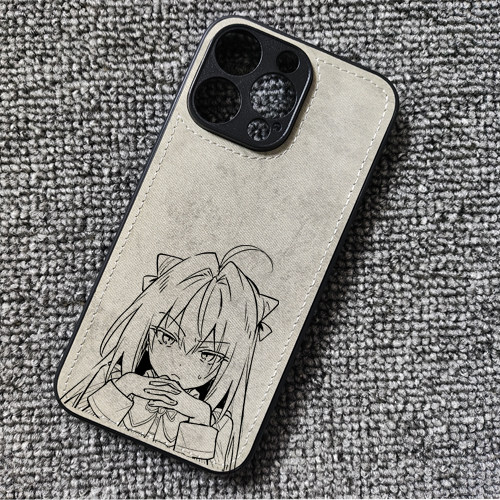 家里蹲吸血鬼公主缇拉鞠周边布纹手机壳适用iphone17pro苹果16华为P70荣耀VIVOS60小米15红米K80一加13iqoo15
