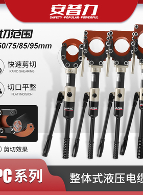 整体式液压电缆剪CPC-50/75/85/95铜铝铠装电缆线缆剪刀断线钳