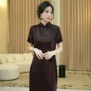 宝儿姐LEMONDISIN2025年新款气质大方中式时尚显瘦旗袍裙遮肉显瘦