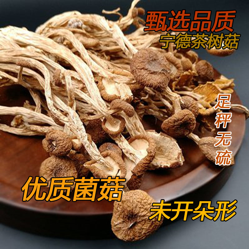 茶树菇干宁德南北干货福建香菇煲汤干锅食材鲜美厚实250g食用菌菇