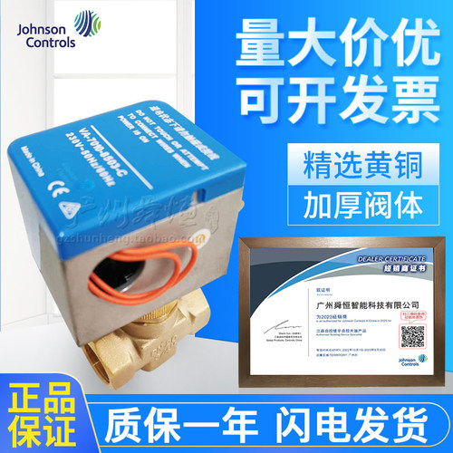 授权代理江森正品DN20电动二通阀6分VG4400GC-C/VA-7010-8503-C