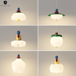 吊线灯床头简约现代网红创意客厅背景主卧长线过道走廊小吊灯极简