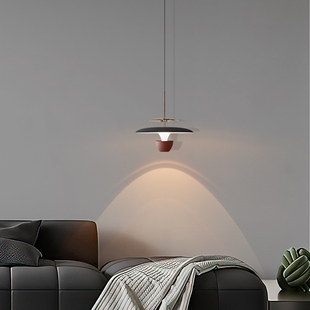 极简设计师飞碟餐厅吊灯现代简约餐桌吧台岛台灯高级卧室床头灯具