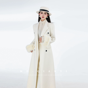 时尚 MD千亿 2025冬季 间暖锋 显瘦气质百搭羊毛毛呢外套 袖