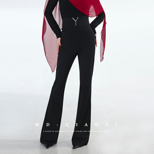 MD千亿【暖感融融】2026穿搭高腰时尚通勤气质设计感裤子