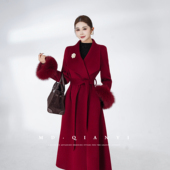 2025冬季 MD千亿 千金绒球 百搭显瘦优雅通勤羊毛毛呢外套