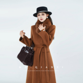 MD千亿 百搭宽松羊毛大衣外套 休闲时尚 若隐若现 2025冬季