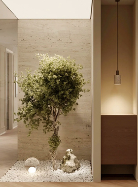 仿真绿植造景室内高端橱窗造景