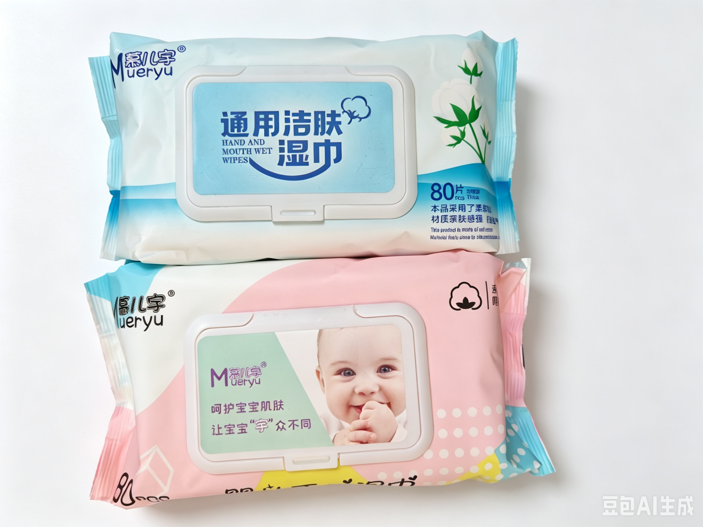 婴儿湿巾80片大包家用实惠装手口专用湿纸巾通用便携区域6包 包邮