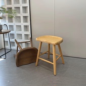 白蜡木北欧小凳子现代简约实木茶凳苹果凳茶室客厅阳台凳餐凳妆凳