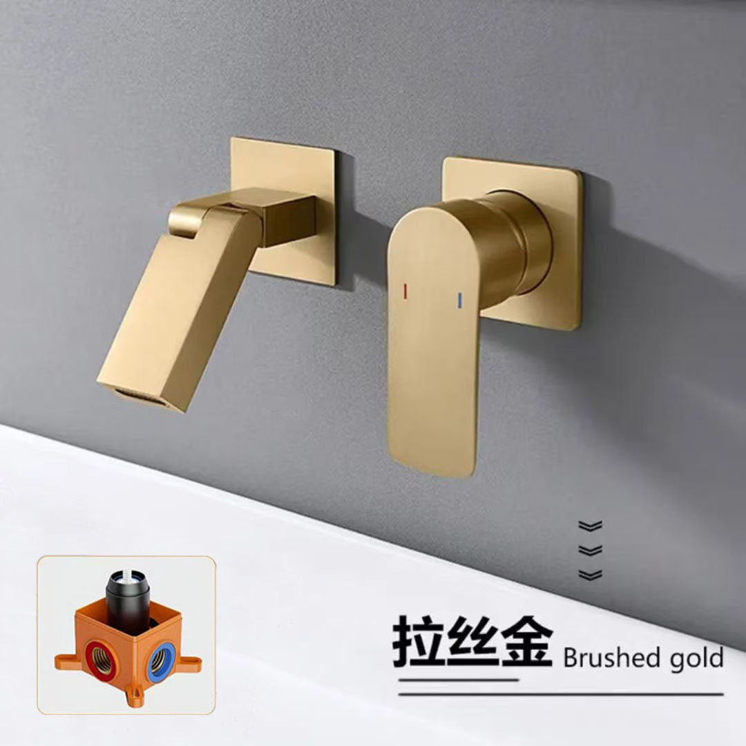 新款川尚卫浴暗装折叠数显龙头入墙式预埋式水龙头嵌入式水龙头