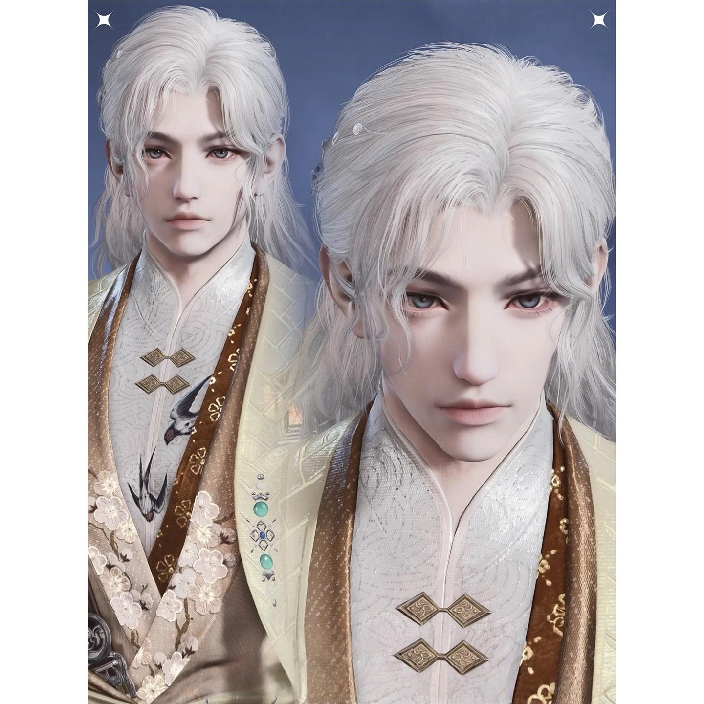 国服端游 永劫无间捏脸数据 男脸型 李寻欢 子非玉