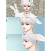 蜜雪冰橙吖 逆水寒手游捏脸男通用 小兔