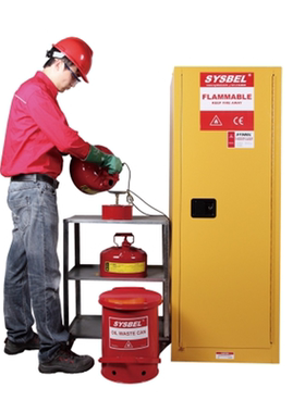 西斯贝尔2.5加仑红色安全罐汽油可燃液体存放罐SCAN001R防火防爆