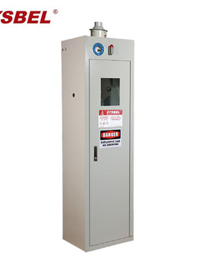 西斯贝尔防爆气瓶柜WA730101单瓶钢制智能防火安全柜实验室乙醇