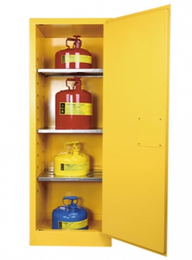 西斯贝尔WA810220黄色防火安全柜22加仑防爆柜FM认证化学品存放