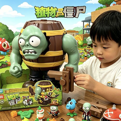 戴夫惊喜屋植物大战僵尸拼装模型