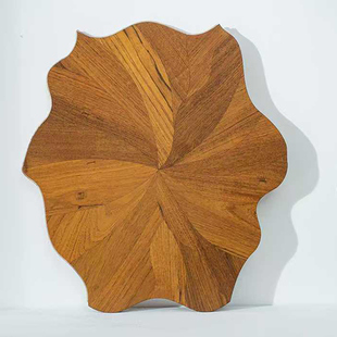 混合拼杂拼乱拼大荷花荷叶拼花木地板异形曲线拼花木地板式背景墙