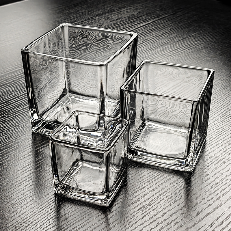 玻璃碗方碗明档盘透明四方杯