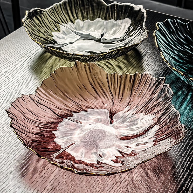 玻璃水果盘客厅家用2025新款