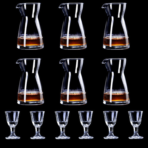 水晶玻璃小酒杯分酒器白酒杯