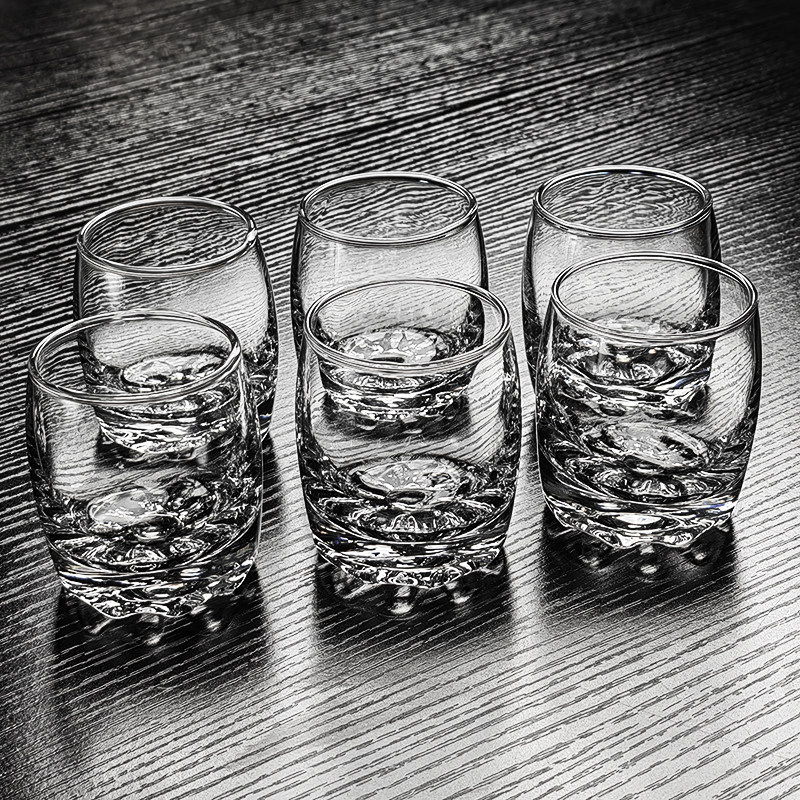 青苹果玻璃小酒杯一两半白酒杯80ml一口酒盅烈酒轻奢高档家用精致,餐饮具,白酒杯,淘宝优惠券,粉丝福利购,淘宝优惠卷