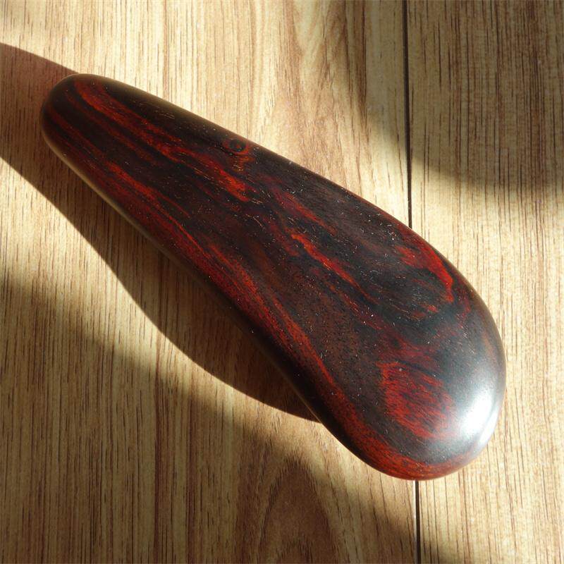 老挝大红酸枝手把件原色黑飘红随形无漆老料油性足一物一图