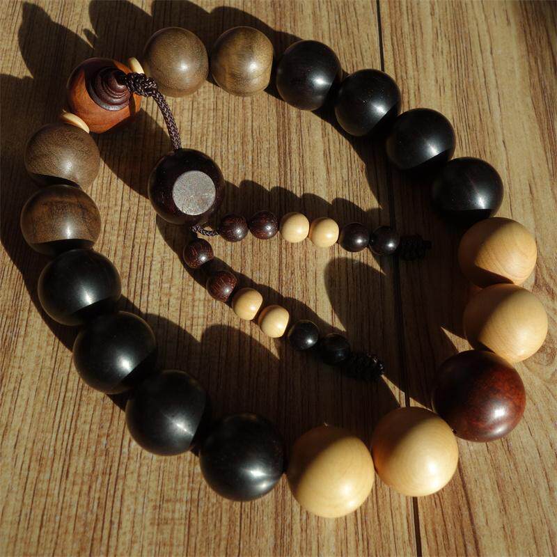 东非紫光檀鼓珠20*17MM
