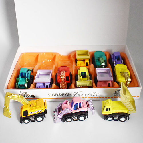 嘉信工程车男女回力迷你玩具车