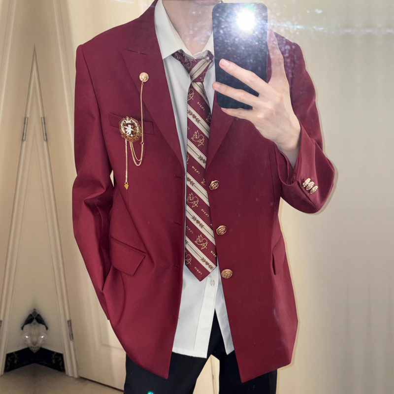 原创男生dk西装制服外套