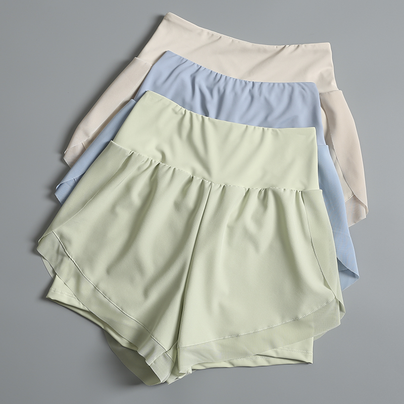 瑜伽服短裤高腰休闲透气宽松速干