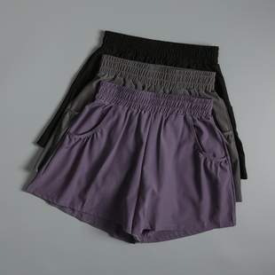 外穿休闲跑步训练裤 宽松健身运动短裤 女高腰显瘦防走光瑜伽速干裤