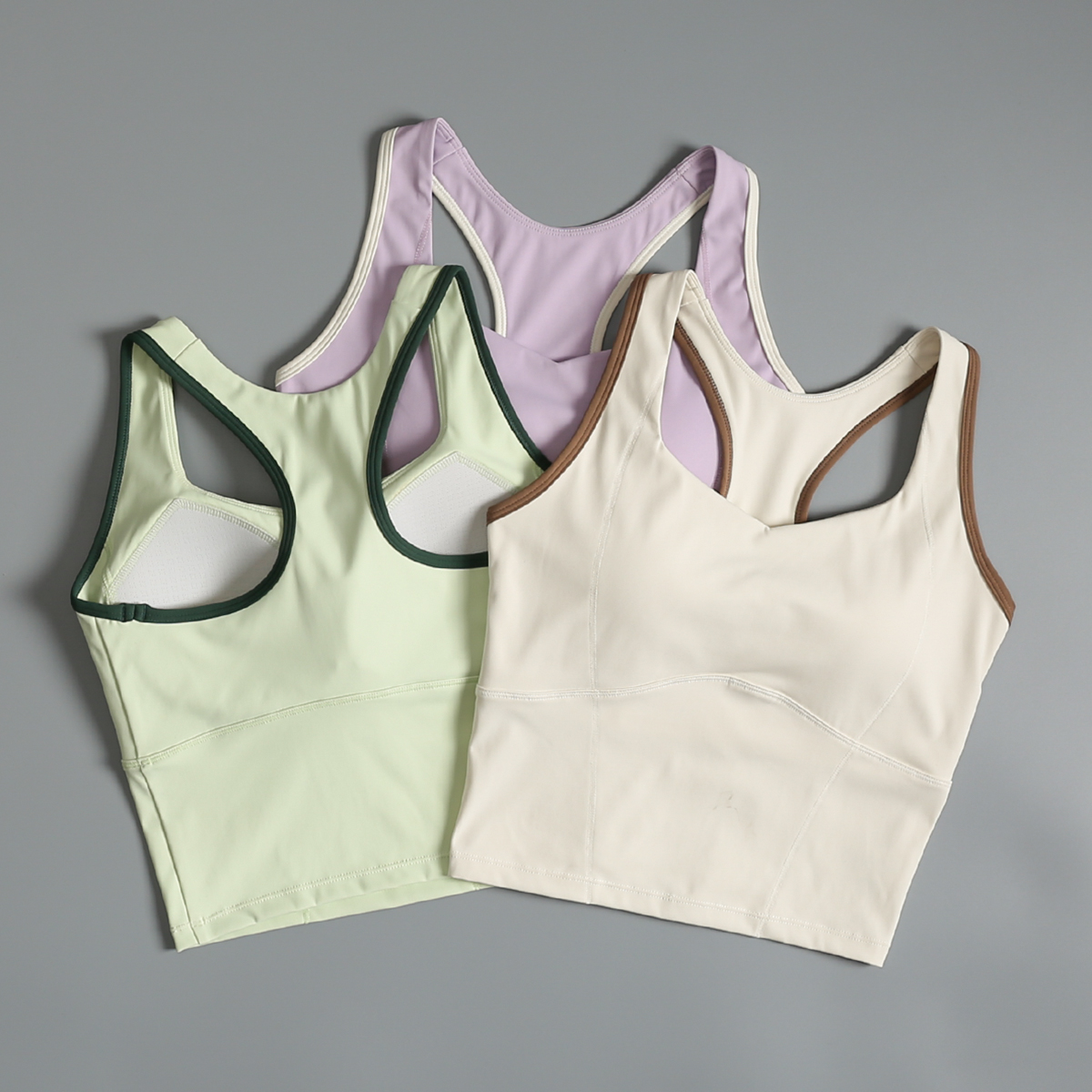 一体式胸垫运动内衣女跑步服