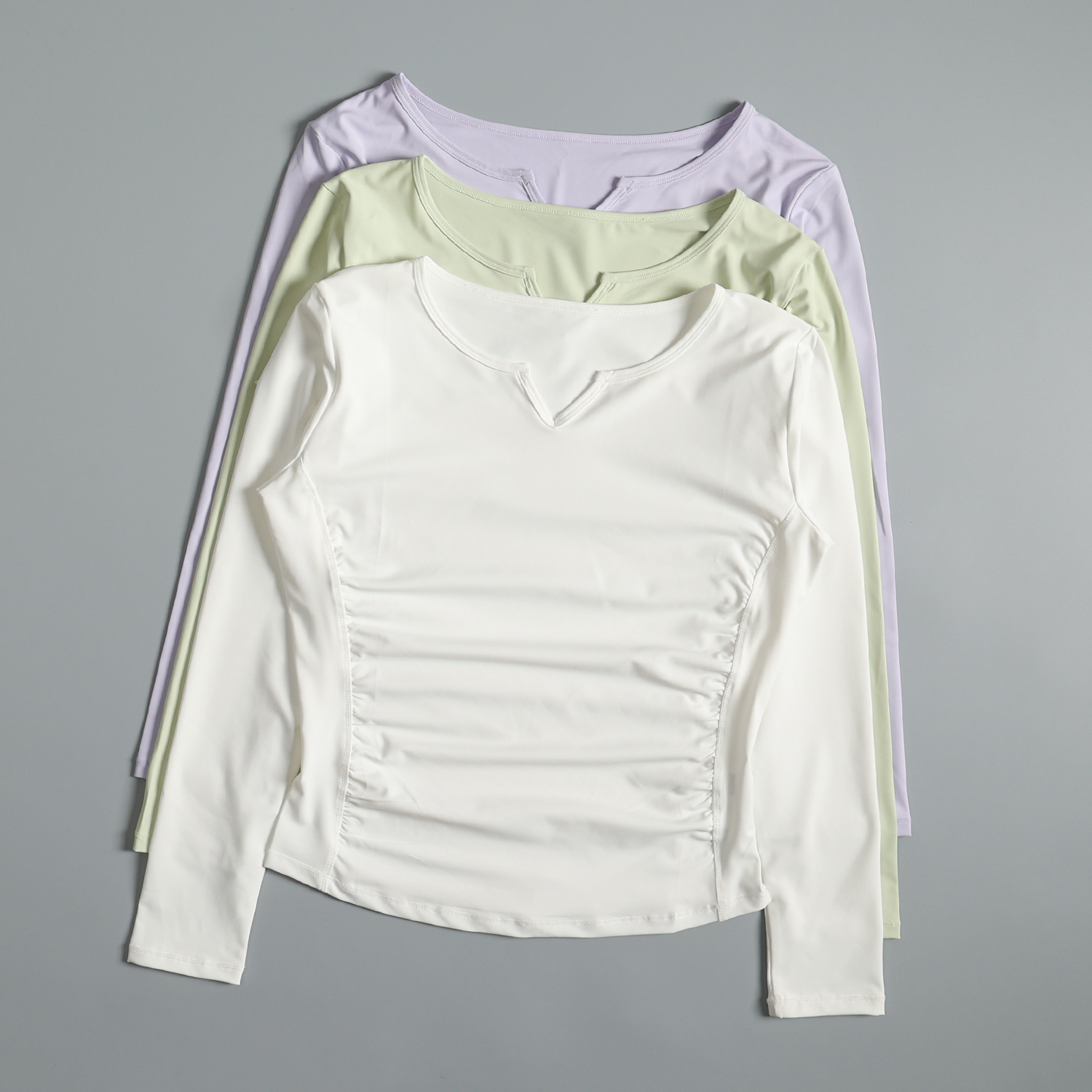 瑜伽服长袖女秋冬季时尚显瘦跑步训练透气速干上衣专业运动健身服