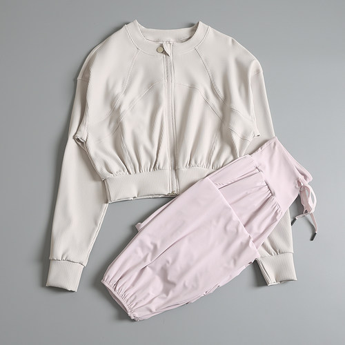 运动套装女秋冬季跑步羽毛球服
