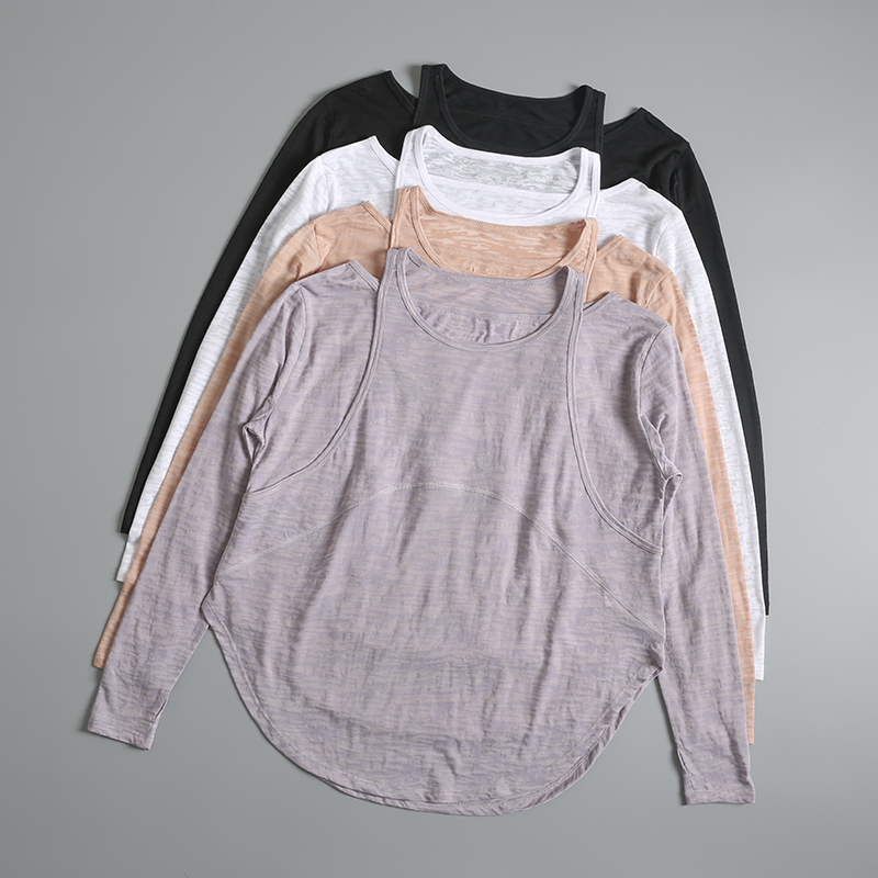 瑜伽服轻薄运动罩衫女宽松显瘦