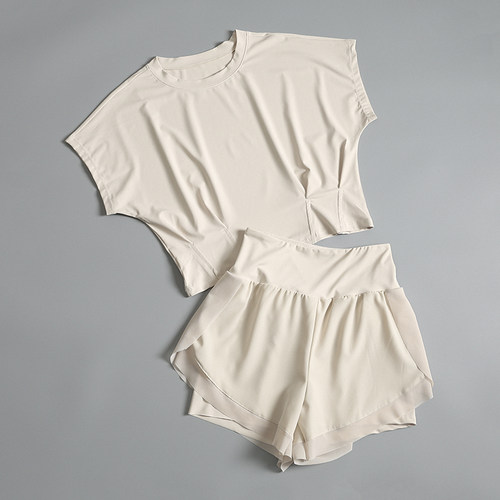 晨跑步速干健身套装女