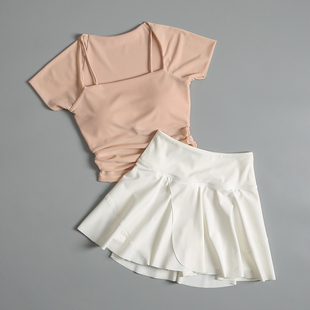 高颜值网球健身套装女夏户外速干羽毛球运动短裙裤跑步锻炼瑜伽服